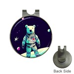 Bear Astronaut Futuristic Hat Clips with Golf Markers