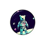 Bear Astronaut Futuristic Hat Clip Ball Marker