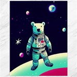 Bear Astronaut Futuristic Canvas 12  x 16 