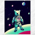 Bear Astronaut Futuristic Canvas 18  x 24 