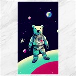 Bear Astronaut Futuristic Canvas 40  x 72 