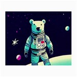 Bear Astronaut Futuristic Small Glasses Cloth (2 Sides)