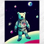 Bear Astronaut Futuristic Canvas 11  x 14 