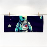 Bear Astronaut Futuristic Hand Towel