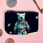Bear Astronaut Futuristic Mini Coin Purse