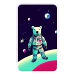 Bear Astronaut Futuristic Memory Card Reader (Rectangular)