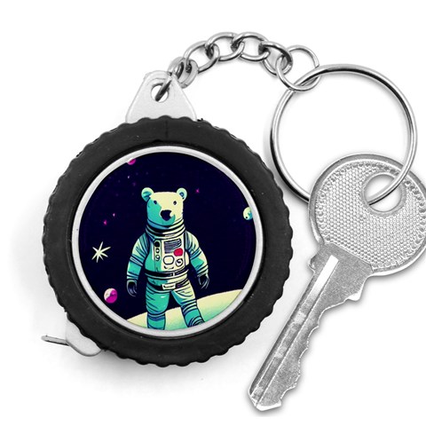 Bear Astronaut Futuristic Measuring Tape from ArtsNow.com Front