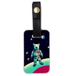 Bear Astronaut Futuristic Luggage Tag (one side)