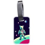 Bear Astronaut Futuristic Luggage Tag (two sides)