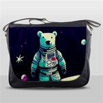 Bear Astronaut Futuristic Messenger Bag