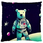 Bear Astronaut Futuristic Large Cushion Case (Two Sides)