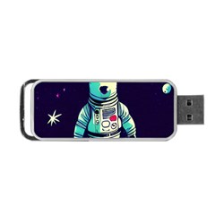 Bear Astronaut Futuristic Portable USB Flash (Two Sides) from ArtsNow.com Back