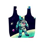 Bear Astronaut Futuristic Full Print Recycle Bag (S)