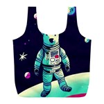 Bear Astronaut Futuristic Full Print Recycle Bag (L)