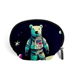 Bear Astronaut Futuristic Accessory Pouch (Small)