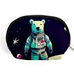 Bear Astronaut Futuristic Accessory Pouch (Medium)