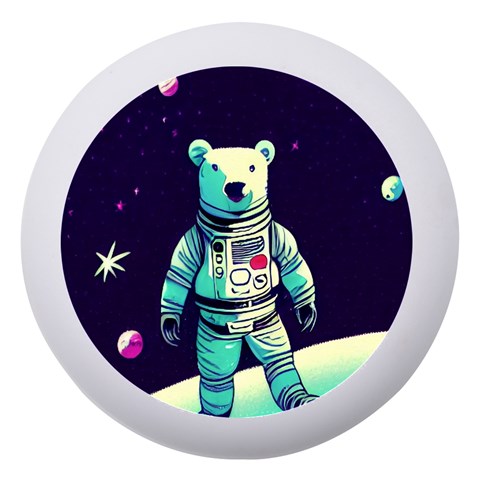 Bear Astronaut Futuristic Dento Box with Mirror from ArtsNow.com Front