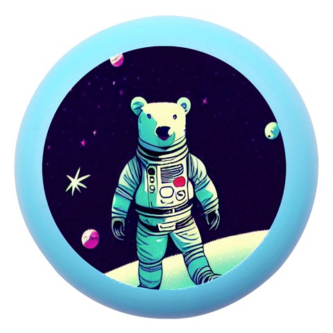 Bear Astronaut Futuristic Dento Box with Mirror from ArtsNow.com Front