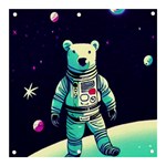 Bear Astronaut Futuristic Banner and Sign 3  x 3 