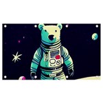 Bear Astronaut Futuristic Banner and Sign 7  x 4 