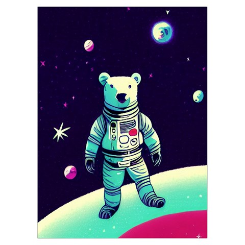 Bear Astronaut Futuristic Playing Cards Single Design (Rectangle) with Custom Box from ArtsNow.com Card
