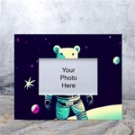 Bear Astronaut Futuristic White Tabletop Photo Frame 4 x6 