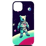 Bear Astronaut Futuristic iPhone 14 Plus Black UV Print Case
