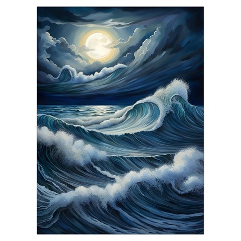 Waves Storm Sea Playing Cards Single Design (Rectangle) with Custom Box from ArtsNow.com Card