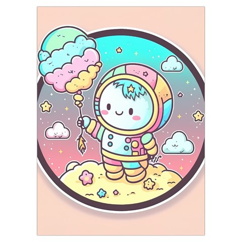 Boy Astronaut Cotton Candy Playing Cards Single Design (Rectangle) with Custom Box from ArtsNow.com Card