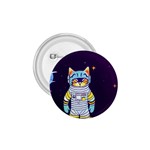 Cat Astronaut Space Retro Universe 1.75  Buttons