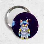Cat Astronaut Space Retro Universe 2.25  Handbag Mirrors