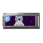 Cat Astronaut Space Retro Universe Superlink Italian Charm (9mm)