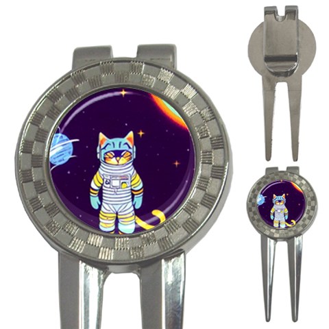 Cat Astronaut Space Retro Universe 3 Front