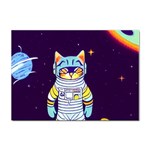 Cat Astronaut Space Retro Universe Sticker A4 (100 pack)