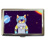 Cat Astronaut Space Retro Universe Cigarette Money Case
