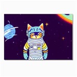 Cat Astronaut Space Retro Universe Postcards 5  x 7  (Pkg of 10)
