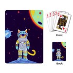 Cat Astronaut Space Retro Universe Playing Cards Single Design (Rectangle)