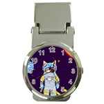 Cat Astronaut Space Retro Universe Money Clip Watches