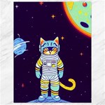 Cat Astronaut Space Retro Universe Canvas 18  x 24 