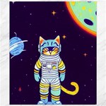 Cat Astronaut Space Retro Universe Canvas 20  x 24 