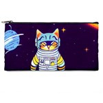 Cat Astronaut Space Retro Universe Pencil Case