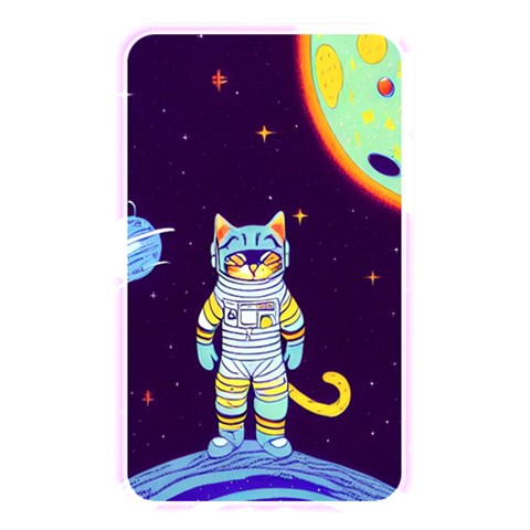 Cat Astronaut Space Retro Universe Memory Card Reader (Rectangular) from ArtsNow.com Front