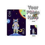 Cat Astronaut Space Retro Universe Playing Cards 54 Designs (Mini)