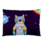 Cat Astronaut Space Retro Universe Pillow Case (Two Sides)