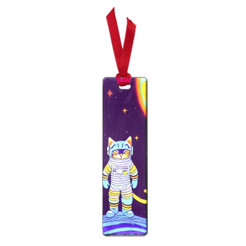 Cat Astronaut Space Retro Universe Small Book Marks from ArtsNow.com Front