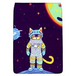 Cat Astronaut Space Retro Universe Removable Flap Cover (L)