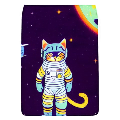 Cat Astronaut Space Retro Universe Removable Flap Cover (S) from ArtsNow.com Front
