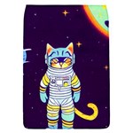 Cat Astronaut Space Retro Universe Removable Flap Cover (S)