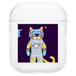 Cat Astronaut Space Retro Universe Soft TPU AirPods 1/2 Case