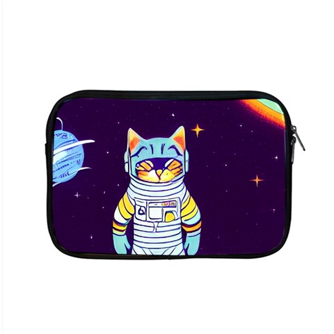 Cat Astronaut Space Retro Universe Apple MacBook Pro 15  Zipper Case from ArtsNow.com Front